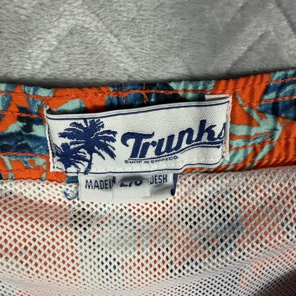 Trunks Swim & Surfboard Shorts Tropical Men's Orange Size Large